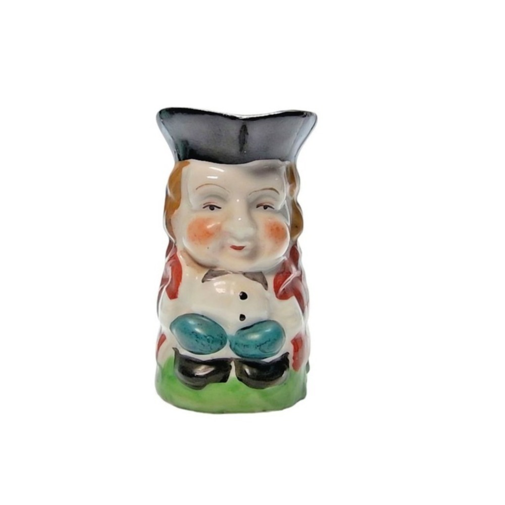 Vintage OCCUPIED JAPAN North Platte Neb Souvenir Toby Character Creamer Pitcher